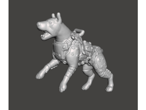 KAMPFHUND 1961 ATTACKING MINIATURE MODEL FIGURE FOR SCIFI GAMES RPG DND 3D 打印模型