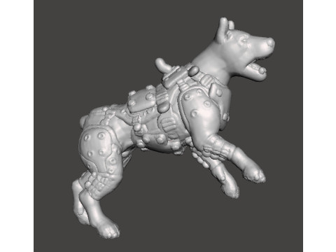 KAMPFHUND 1961 ATTACKING MINIATURE MODEL FIGURE FOR SCIFI GAMES RPG DND 3D Baskı Modeli
