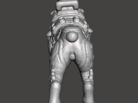 KAMPFHUND 1961 ATTACKING MINIATURE MODEL FIGURE FOR SCIFI GAMES RPG DND 3D Baskı Modeli