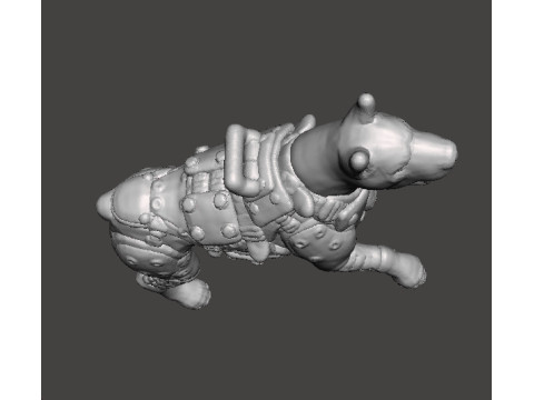 KAMPFHUND 1961 ATTACKING MINIATURE MODEL FIGURE FOR SCIFI GAMES RPG DND 3D Baskı Modeli