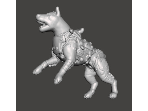 KAMPFHUND 1961 ATTACKING MINIATURE MODEL FIGURE FOR SCIFI GAMES RPG DND 3D Baskı Modeli