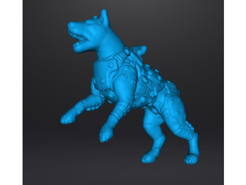 KAMPFHUND 1961 ATTACKING MINIATURE MODEL FIGURE FOR SCIFI GAMES RPG DND 3D Baskı Modeli