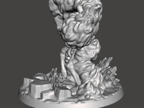 FIREBALL SKELETON HADOUKEN MINIATURE MODEL FOR FANTASY GAMES RPG DND 3D Print Model