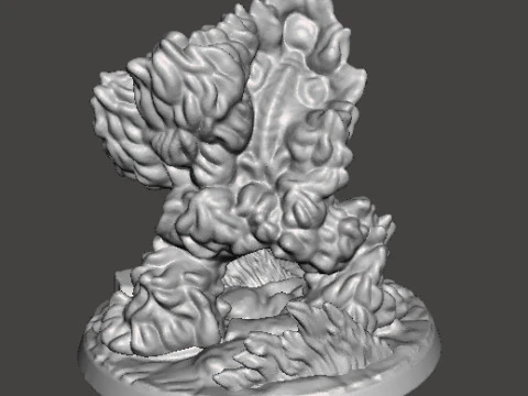 FIREBALL SKELETON HADOUKEN MINIATURE MODEL FOR FANTASY GAMES RPG DND 3D Print Model