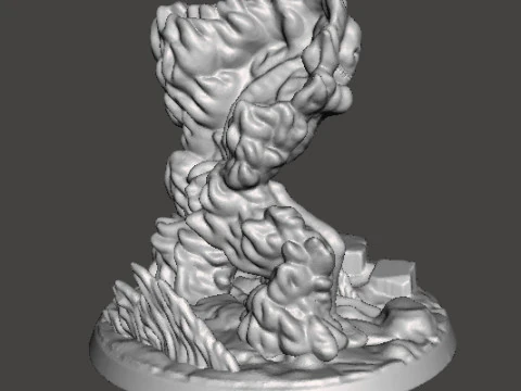 FIREBALL SKELETON HADOUKEN MINIATURE MODEL FOR FANTASY GAMES RPG DND 3D Print Model