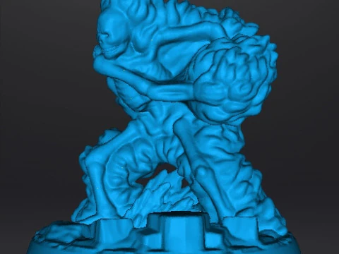 FIREBALL SKELETON HADOUKEN MINIATURE MODEL FOR FANTASY GAMES RPG DND 3D Print Model