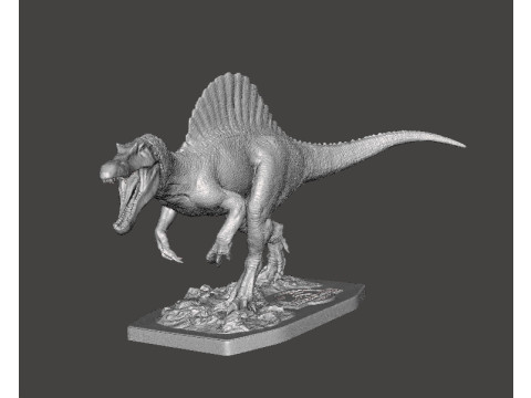 JP3 SPINOSAURUS FIGURE STATUE MODEL DINOSAUR WILDLIFE 3D Print Model
