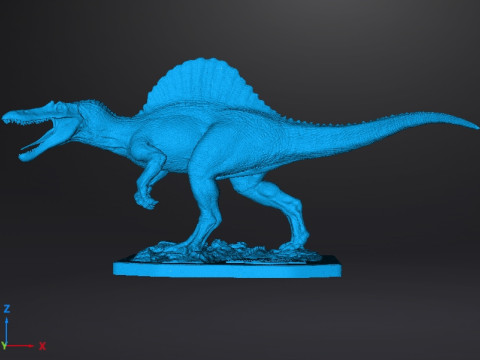 JP3 SPINOSAURUS FIGURE STATUE MODEL DINOSAUR WILDLIFE 3D Print Model
