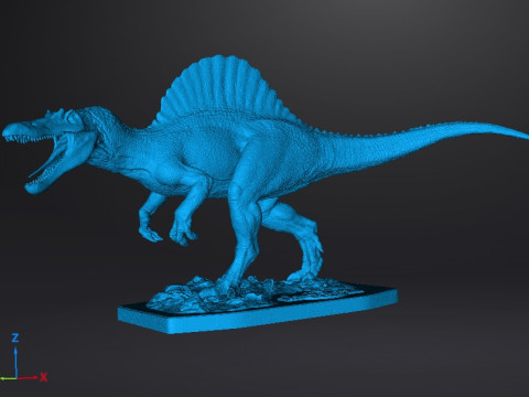 JP3 SPINOSAURUS FIGURE STATUE MODEL DINOSAUR WILDLIFE 3D Print Model