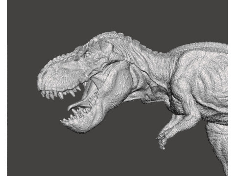 JP T-REX CHASING ITS PREY FIGURE MODEL ANIMAL STATUE WILDLIFE 3D 打印模型