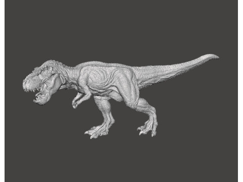 JP T-REX CHASING ITS PREY FIGURE MODEL ANIMAL STATUE WILDLIFE Modello di stampa 3D