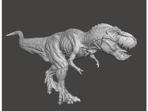 JP T-REX CHASING ITS PREY FIGURE MODEL ANIMAL STATUE WILDLIFE Modello di stampa 3D