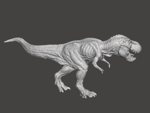 JP T-REX CHASING ITS PREY FIGURE MODEL ANIMAL STATUE WILDLIFE Modello di stampa 3D