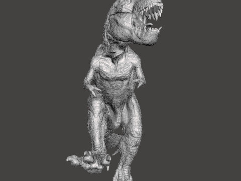 JP T-REX CHASING ITS PREY FIGURE MODEL ANIMAL STATUE WILDLIFE Modello di stampa 3D
