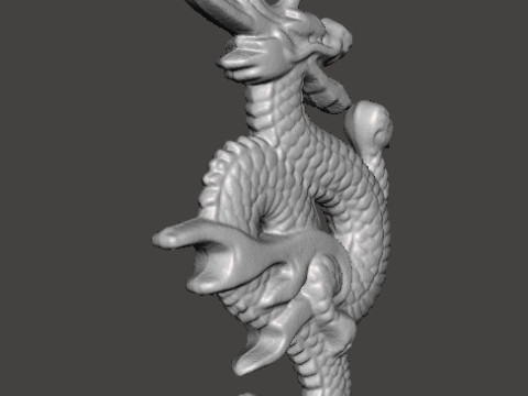 CHINESE DRAGON PENDANT MODEL GOOD LUCK POWER WEALTH Model do druku 3D