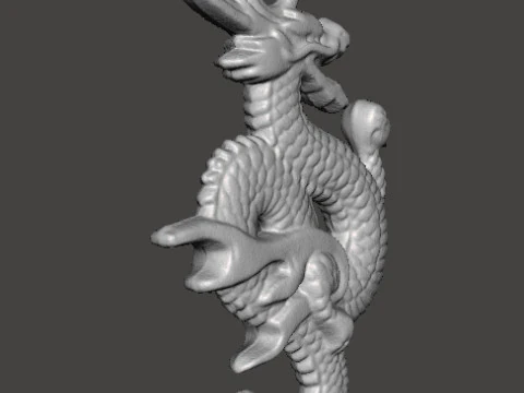 CHINESE DRAGON PENDANT MODEL GOOD LUCK POWER WEALTH 3D Print Model