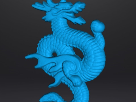 CHINESE DRAGON PENDANT MODEL GOOD LUCK POWER WEALTH Model do druku 3D