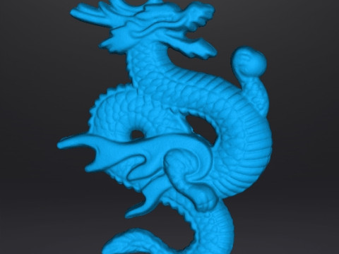 CHINESE DRAGON PENDANT MODEL GOOD LUCK POWER WEALTH Model do druku 3D
