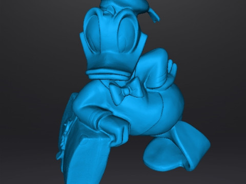 DONALD DUCK WITH SUITCASE 1970 VINTAGE STATUE MODEL CHARACTER 3D Print Model