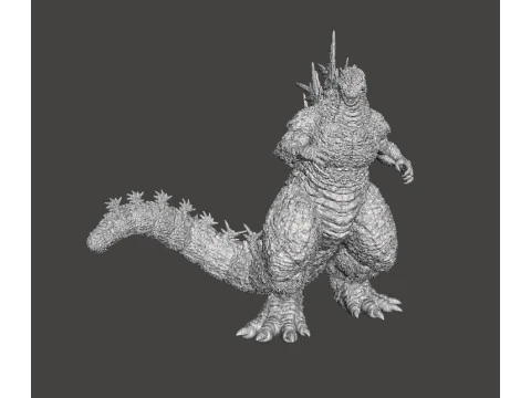 哥斯拉减一怪兽迷你游戏角色扮演游戏 DND 3D 打印模型