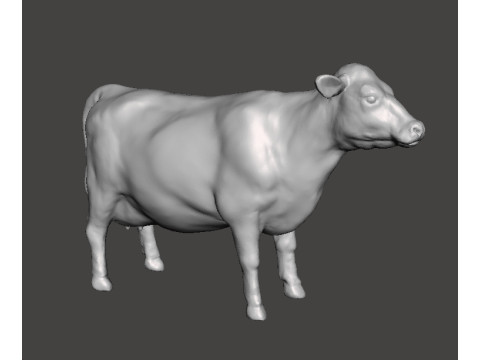 COW FIGURE MODEL ANIMAL CREATURE WILDLIFE ORNAMENT RPG DND 3Dプリントモデル