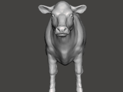 COW FIGURE MODEL ANIMAL CREATURE WILDLIFE ORNAMENT RPG DND 3Dプリントモデル