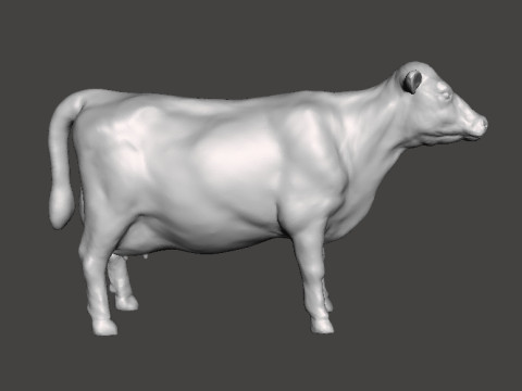 COW FIGURE MODEL ANIMAL CREATURE WILDLIFE ORNAMENT RPG DND 3Dプリントモデル