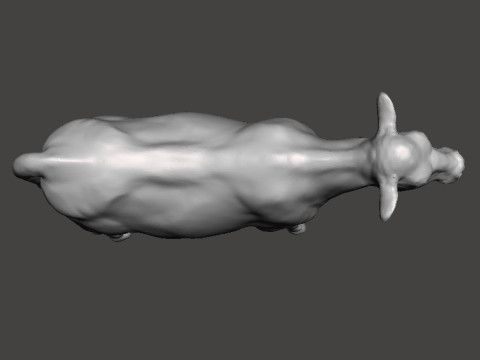 COW FIGURE MODEL ANIMAL CREATURE WILDLIFE ORNAMENT RPG DND 3Dプリントモデル