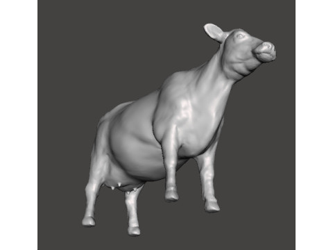 COW FIGURE MODEL ANIMAL CREATURE WILDLIFE ORNAMENT RPG DND 3Dプリントモデル