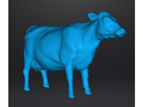 COW FIGURE MODEL ANIMAL CREATURE WILDLIFE ORNAMENT RPG DND 3Dプリントモデル