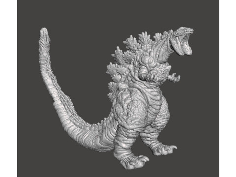 SHIN GODZILLA ATOMIC BREATH KAIJU MONSTER MINIATURE GAMES RPG DND Modèles 3D en vedette