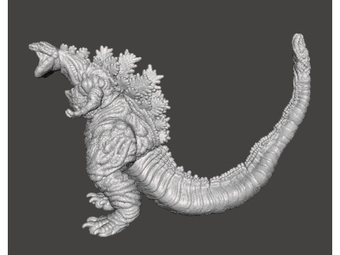 SHIN GODZILLA ATOMIC BREATH KAIJU MONSTER MINIATURE GAMES RPG DND Modèles 3D en vedette