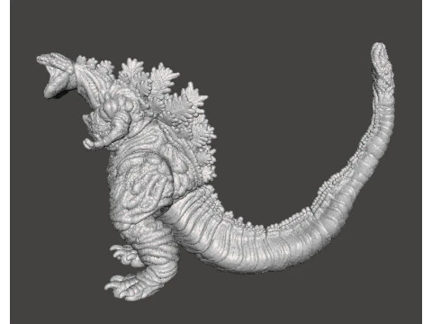 SHIN GODZILLA ATOMIC BREATH KAIJU MONSTER MINIATURE GAMES RPG DND 3D Print Model