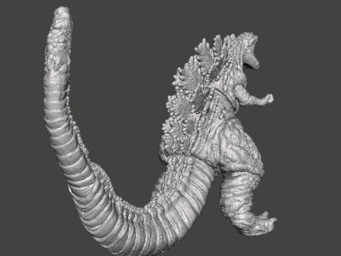 SHIN GODZILLA ATOMIC BREATH KAIJU MONSTER MINIATURE GAMES RPG DND Modèles 3D en vedette