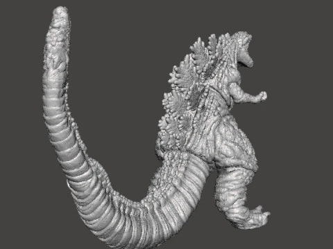 SHIN GODZILLA ATOMIC BREATH KAIJU MONSTER MINIATURE GAMES RPG DND 3D Print Model