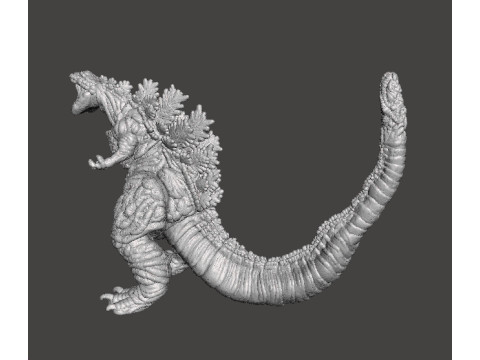 SHIN GODZILLA ATOMIC BREATH KAIJU MONSTER MINIATURE GAMES RPG DND Modèles 3D en vedette