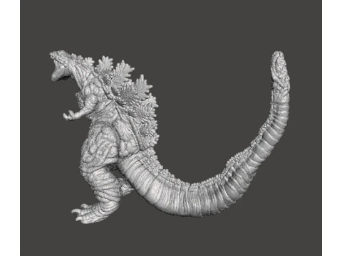 SHIN GODZILLA ATOMIC BREATH KAIJU MONSTER MINIATURE GAMES RPG DND 3D Print Model