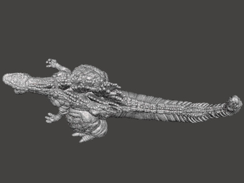 SHIN GODZILLA ATOMIC BREATH KAIJU MONSTER MINIATURE GAMES RPG DND Modèles 3D en vedette