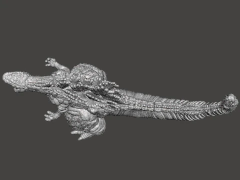 SHIN GODZILLA ATOMIC BREATH KAIJU MONSTER MINIATURE GAMES RPG DND 3D Print Model