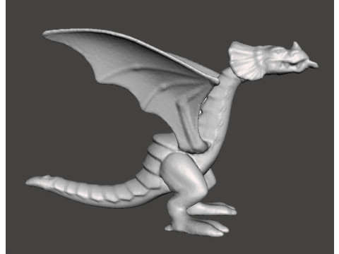 RED DRAGON 90s MEDIEVAL PLASTIC FIGURE MODEL WILDLIFE HQ VINTAGE Model Cetak 3D