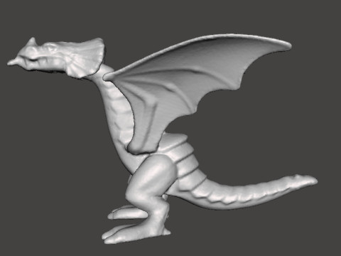 RED DRAGON 90s MEDIEVAL PLASTIC FIGURE MODEL WILDLIFE HQ VINTAGE Model Cetak 3D