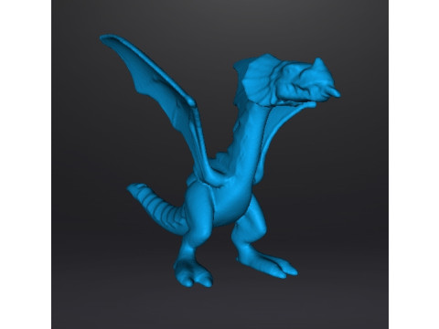 RED DRAGON 90s MEDIEVAL PLASTIC FIGURE MODEL WILDLIFE HQ VINTAGE Model Cetak 3D