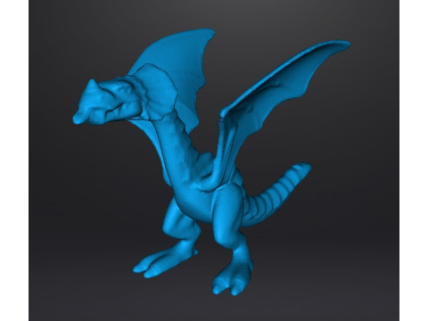 RED DRAGON 90s MEDIEVAL PLASTIC FIGURE MODEL WILDLIFE HQ VINTAGE Model Cetak 3D