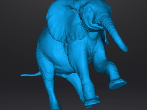 ELEPHANT CALF REALISTIC FIGURE MODEL ANIMAL CREATURE WILDLIFE 3D Print Model
