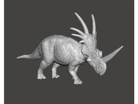 РЕАЛИСТИЧЕСКАЯ ФИГУРА СТИРАКОЗАВРА МОДЕЛЬ ДИНОЗАВРА ДИКАЯ ПРИРОДА RPG 3D Принт Модель