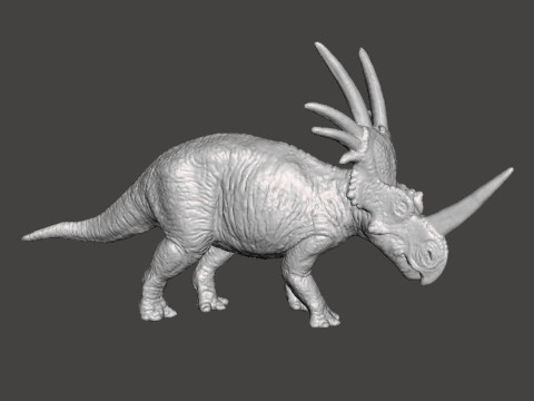 STYRACOSAURUS REALISTIC FIGURE MODEL DINOSAUR WILDLIFE RPG 3D Baskı Modeli