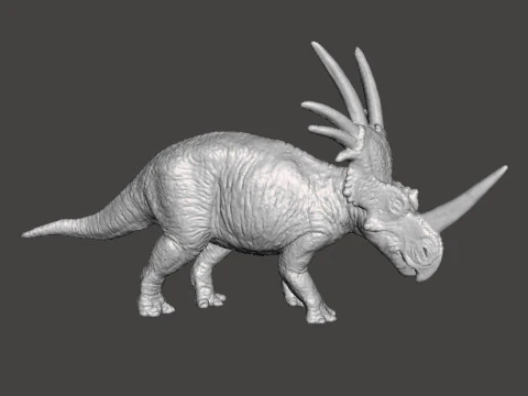 STYRACOSAURUS REALISTIC FIGURE MODEL DINOSAUR WILDLIFE RPG 3D Print Model