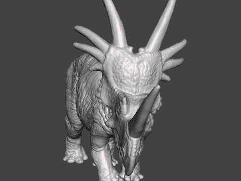 STYRACOSAURUS REALISTIC FIGURE MODEL DINOSAUR WILDLIFE RPG 3D Baskı Modeli