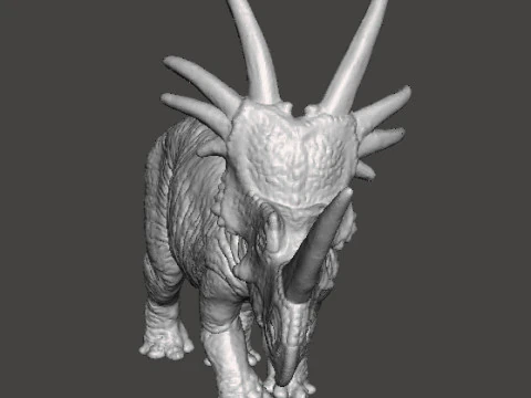 STYRACOSAURUS REALISTIC FIGURE MODEL DINOSAUR WILDLIFE RPG 3D Print Model