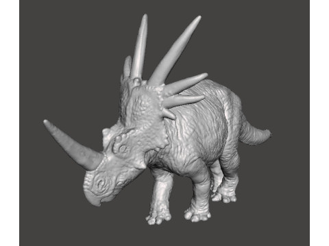 STYRACOSAURUS REALISTIC FIGURE MODEL DINOSAUR WILDLIFE RPG 3D Baskı Modeli